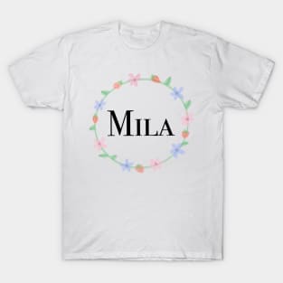 Mila name design T-Shirt